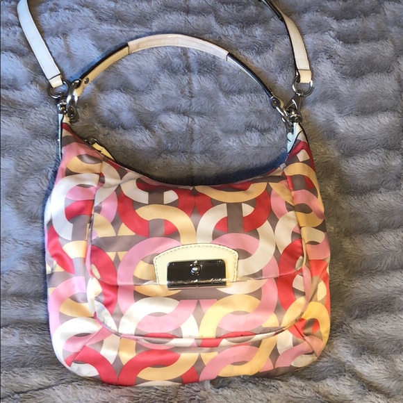 Coach Handbags - Coach Kristin Chain Link Print Hobo